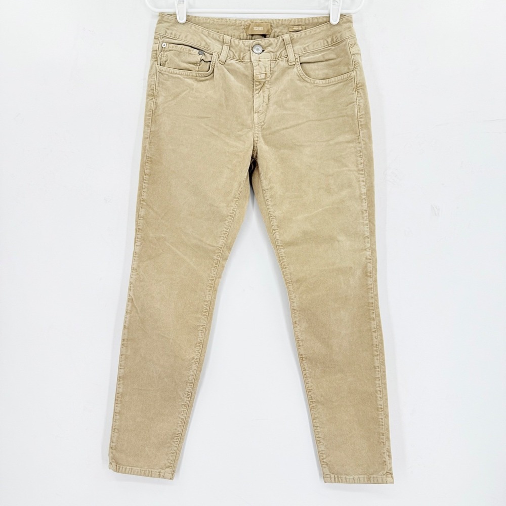 Closed Men's Baker 1820 Tan Corduroy Slim Fit European Pants Made in Italy Sz 29